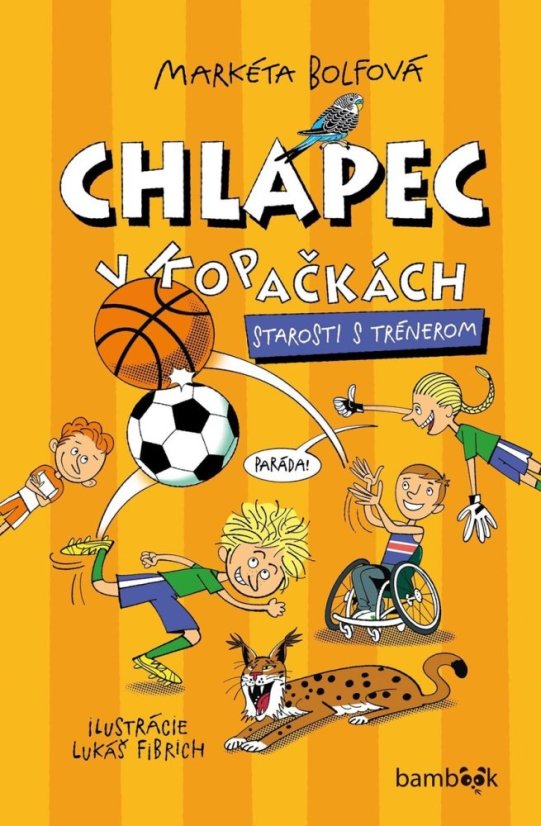 Chlapec v kopačkách