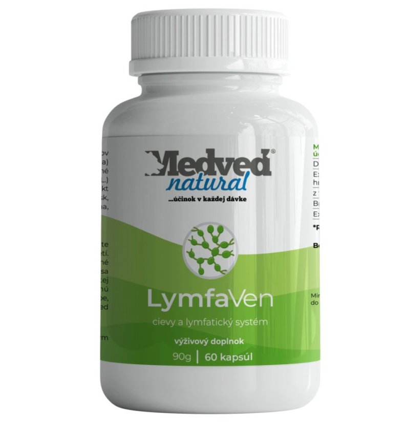 Medveď natural LymfaVen 60 kapsúl