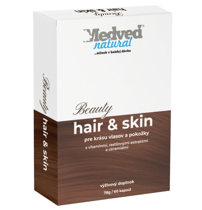 Medveď natural Beauty hair & skin 60 kapsúl